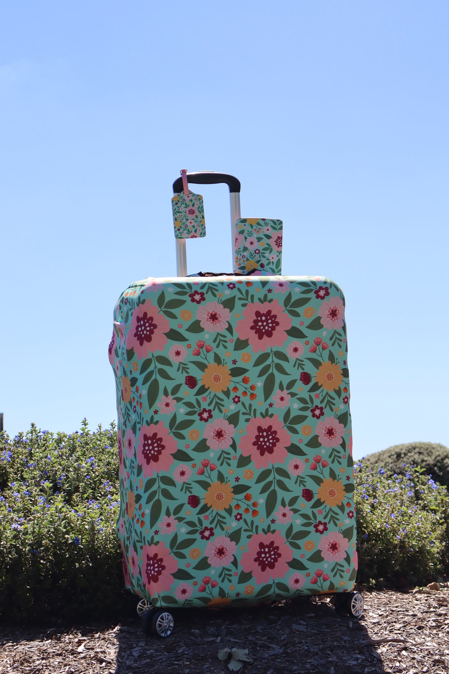 Luggage Cover - Wanderlust Blooms