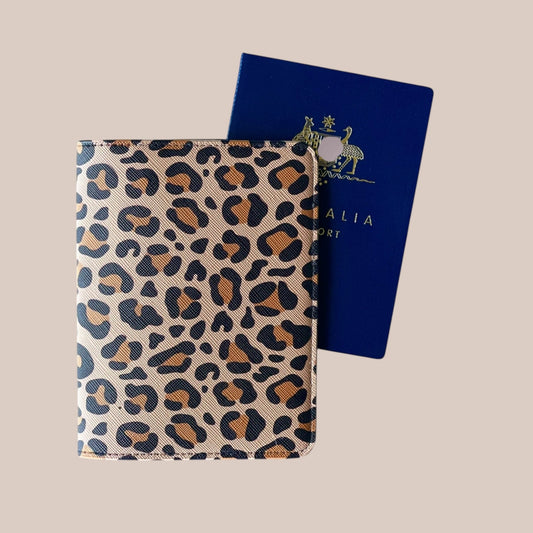 Passport Cover - Leopard Luxe